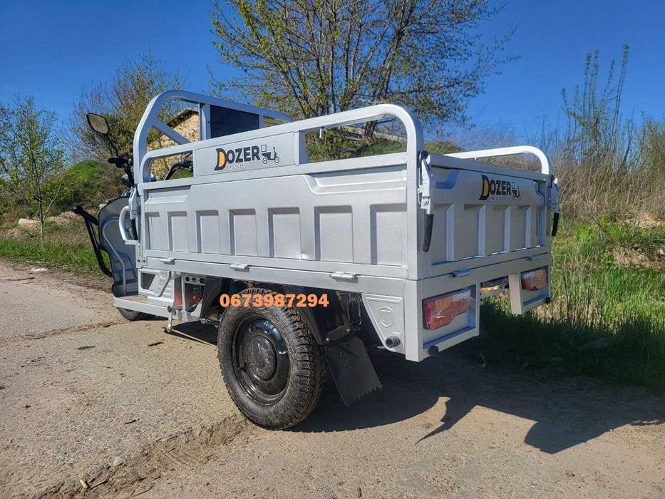 Електроцикл вантажний Dozer Model-3 трицикл 1500W Доставка-0грн Кредит