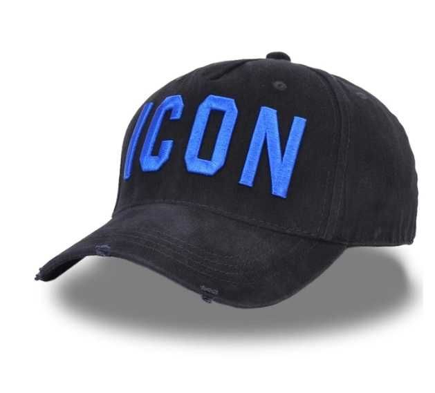 DSQICOND2 ICON DSQ CZAPKA bejsbolówka czerwona czarna niebieska