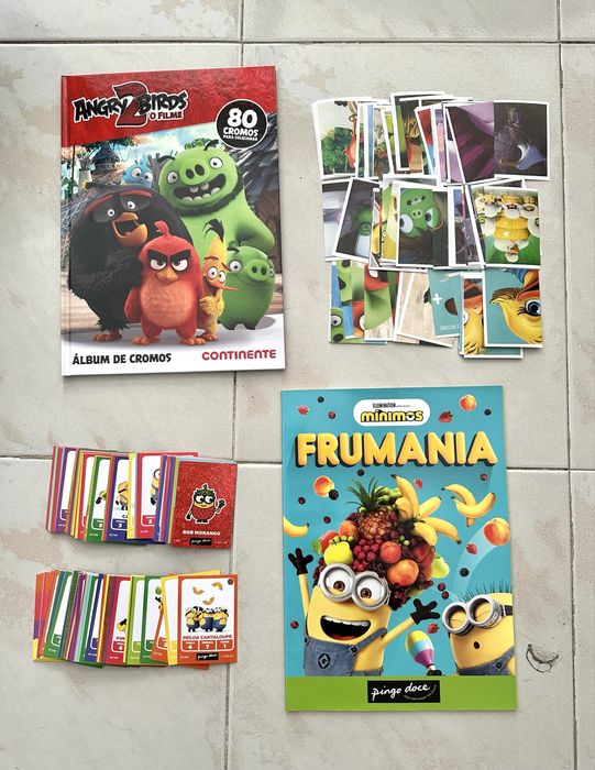 Cartas lidl livros bando do mar colecao angry birds minions cadernetas