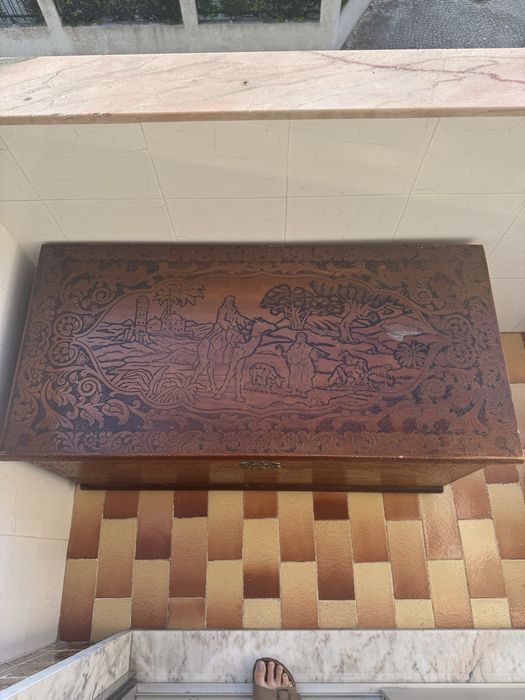 Baú de arrumação madeira