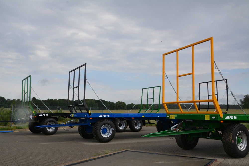 Przyczepa platformowa do bel METAL-TECH PB 16 | 8, 11, 13, 16, 18 TON
