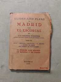 Guia antigo de 1930 de Madrid e do Escorial