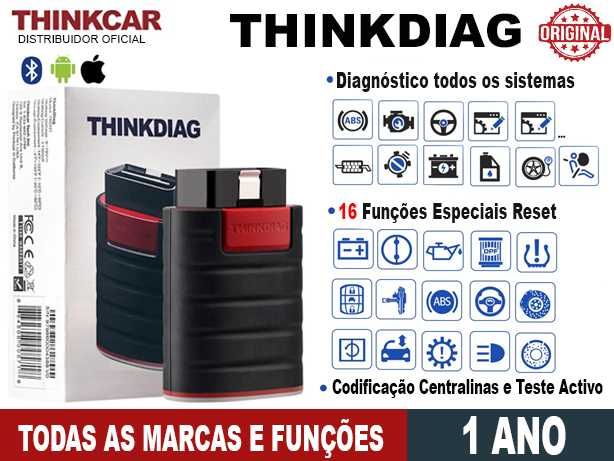 ThinkCar ThinkDiag Maq Diagnóstico OBD  Todas Marcas/Funções (1 Ano)