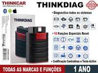 ThinkCar ThinkDiag Maq Diagnóstico OBD  Todas Marcas/Funções (1 Ano)