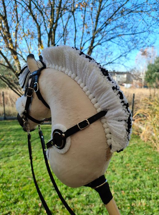 Konik Hobby Horse Fiord A4 ręcznie szyty z minky,zestaw z ogłowiem #34