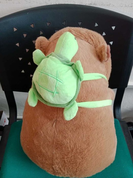 Duża Kapibara Maskotka Pluszak Z Plecakiem Borsuk Zabawka Dla Dzieci