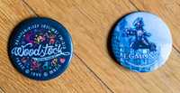 Przypinki metalowe do ubrań pin button Woodstock Egmont