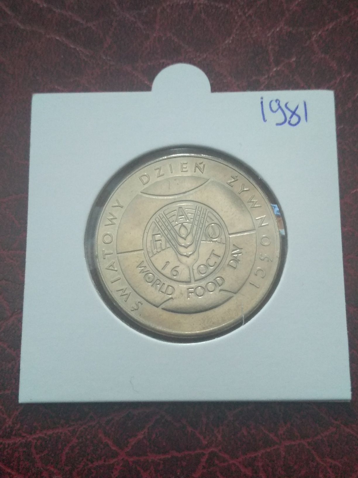 Moneta PRL 50 złotych 1981 FAO