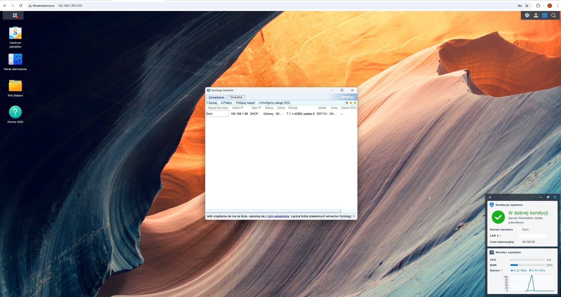 Serwer NAS synology DS713+