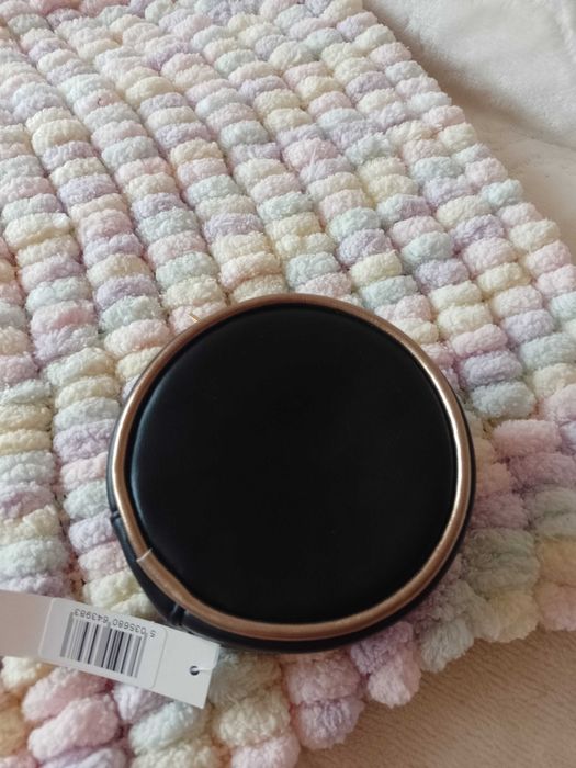 Czarno - złoty, okrągły portfel, portmonetka