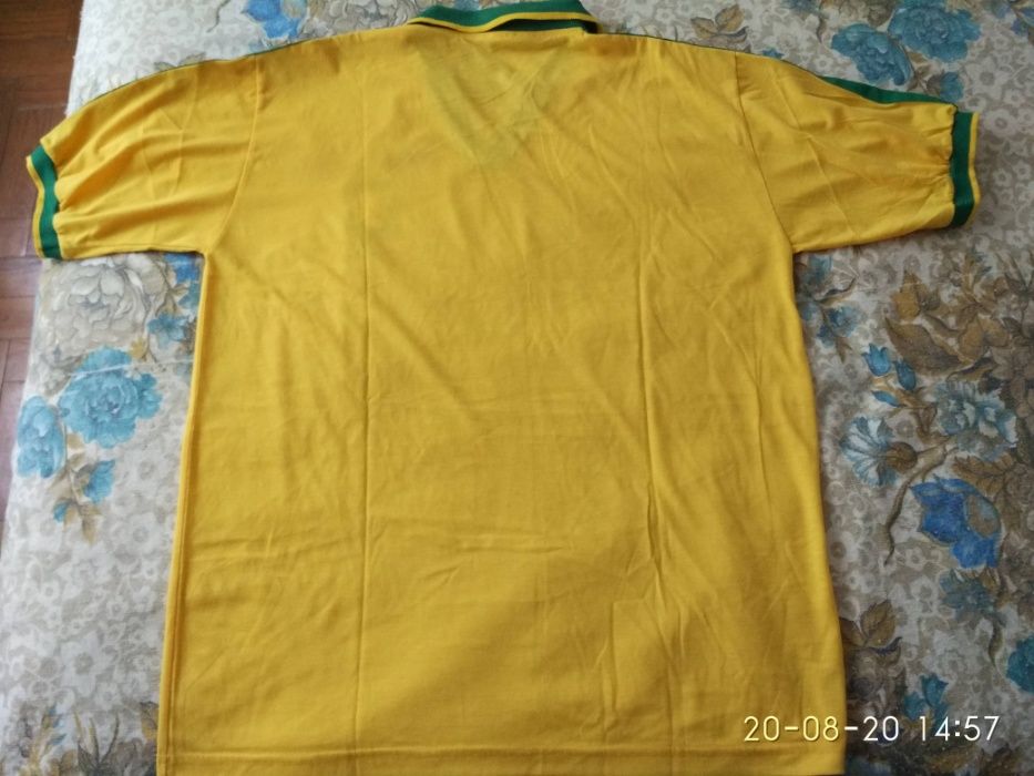 Camisola com gola Selecção Brasil