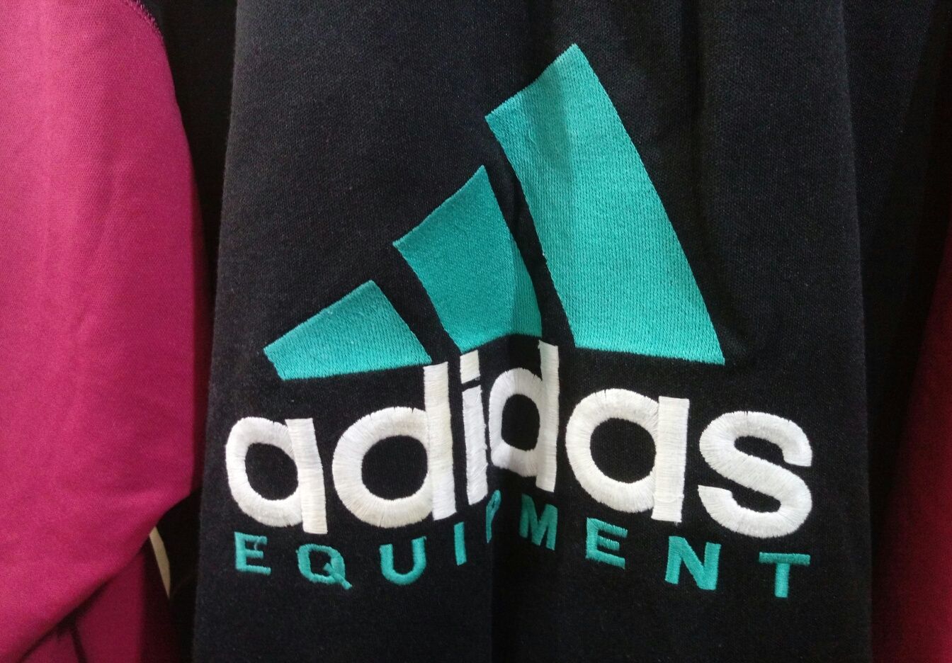 Оригинал мужская винтажная толстовка кенгуру Adidas Equipment