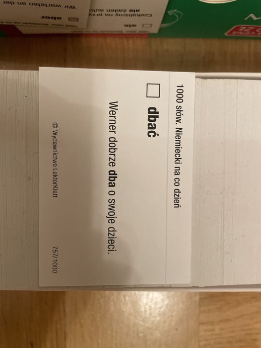 Fiszki, niemiecki, PONS, 1000 słów