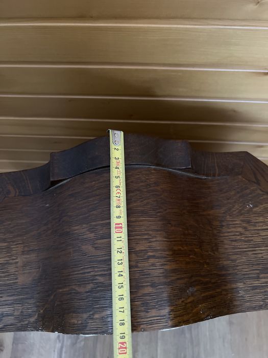 1985r dębowa solidna witryna szafka za szkłem do powieszenia