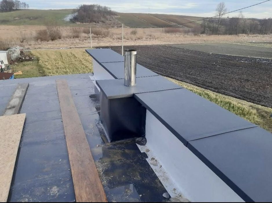 Hydroizolacje dachow  , tarasów oraz balkonów, obróbki blacharskie.