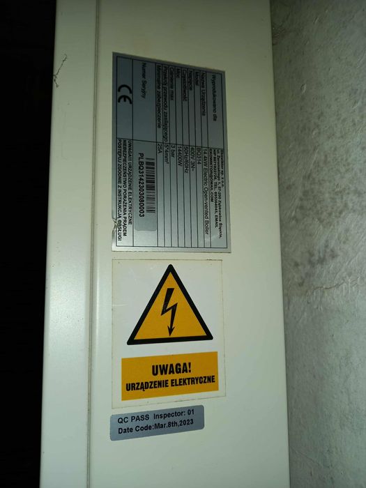 Kocioł elektryczny 14,4kW(90-150m2) z obsługą zbiornika C.W.U., WiFi
