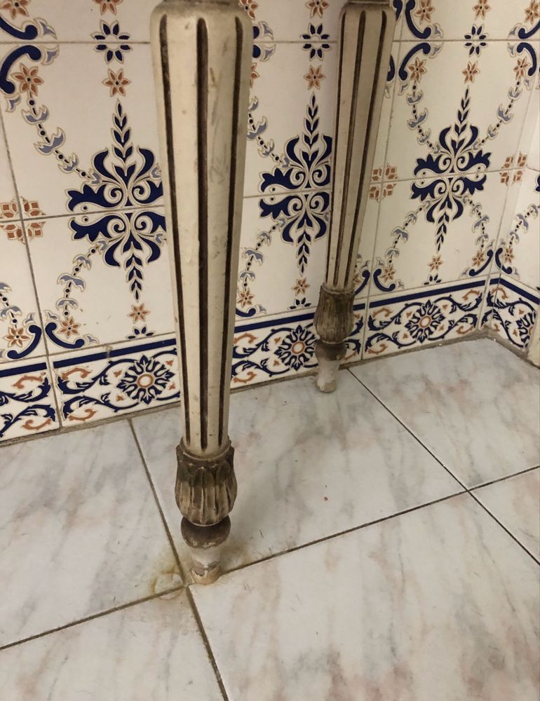 Consola/aparador em marmore