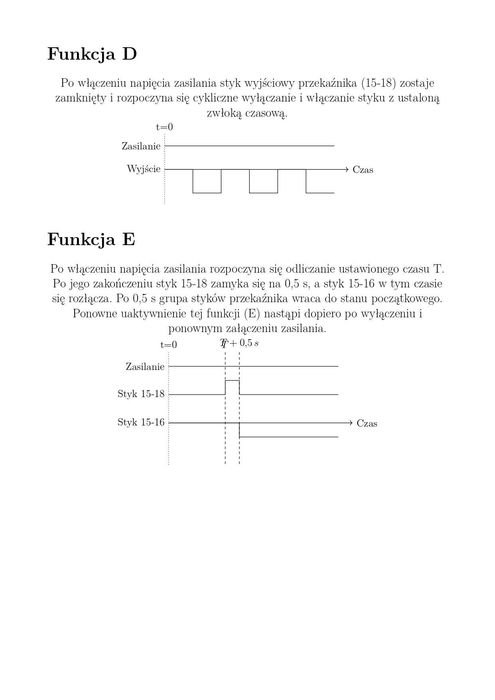 Wielofunkcyjny przekaźnik czasowy e.control.t06m