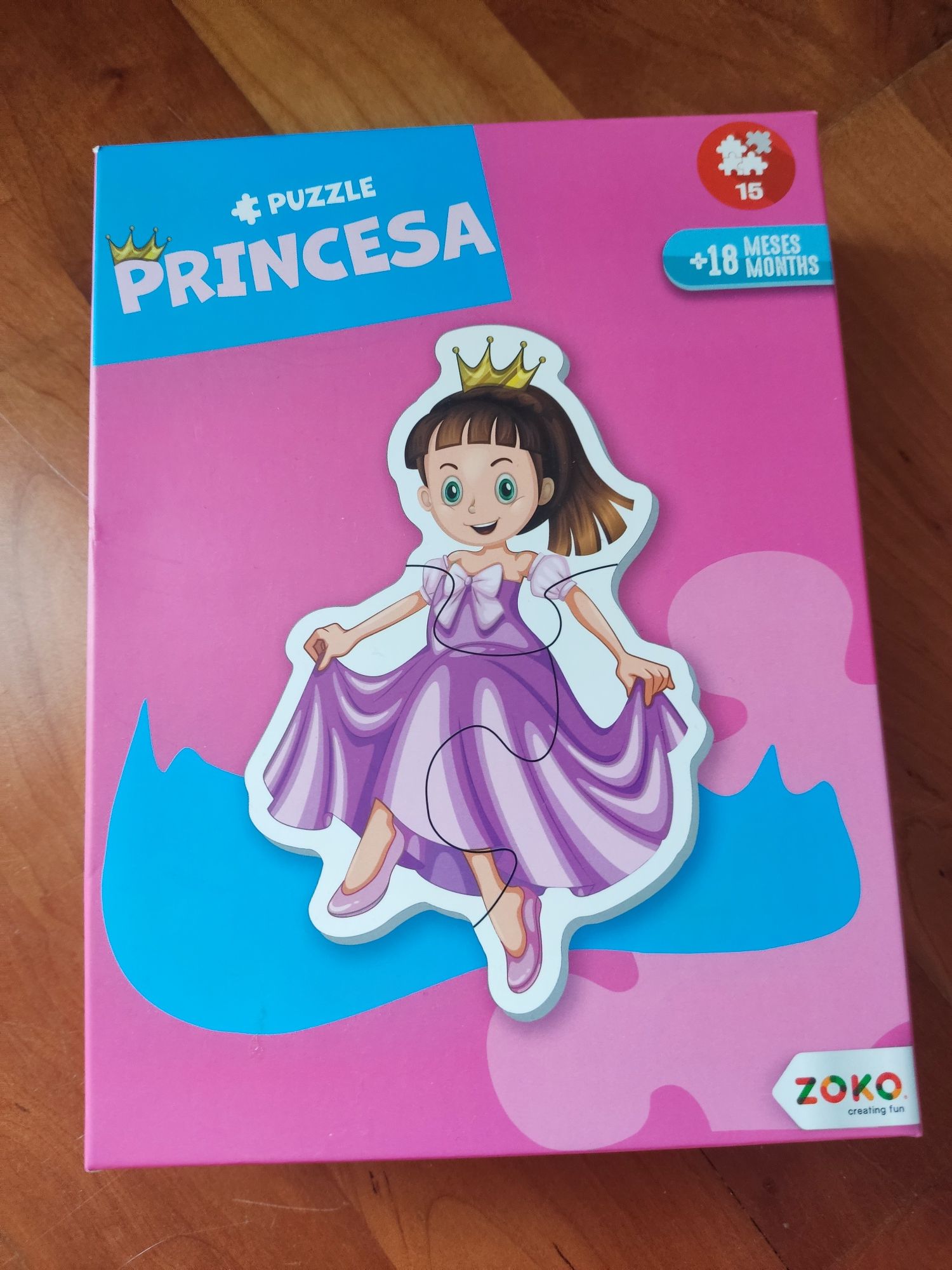 6 puzzles princesas +18 meses