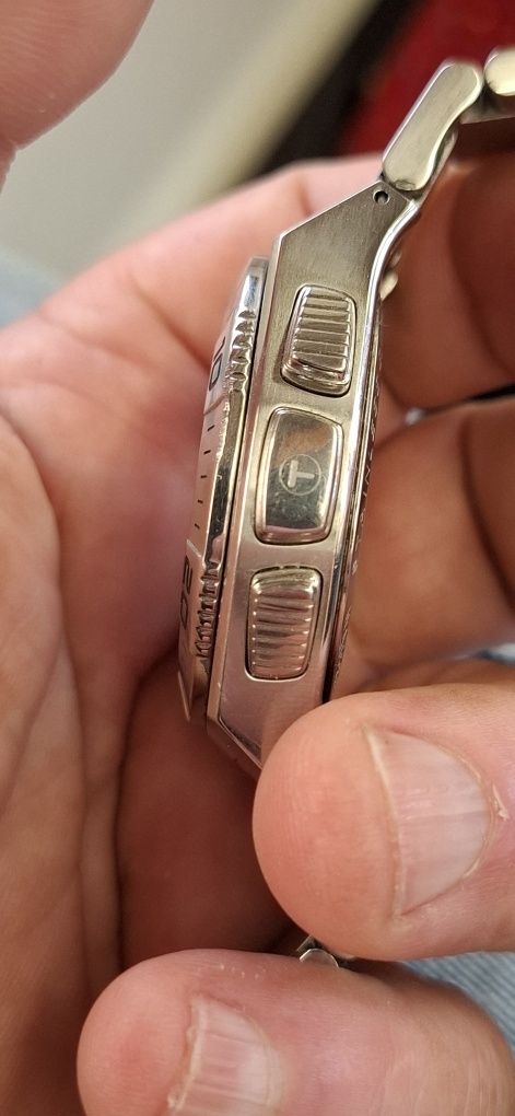 Relógio tissot tache caixa aco e bracelete ouriginal