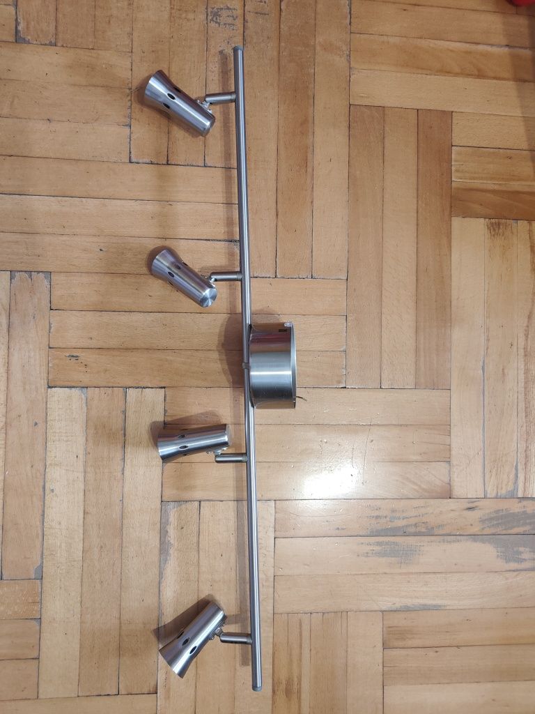 Lampa sufitowa srebrna