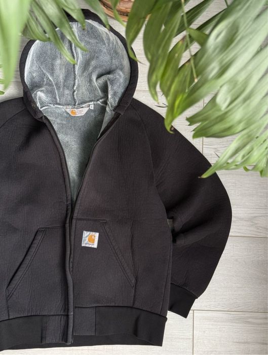 Вінтажна хіді куртка carhartt detroit active jacket шерпа кархарт