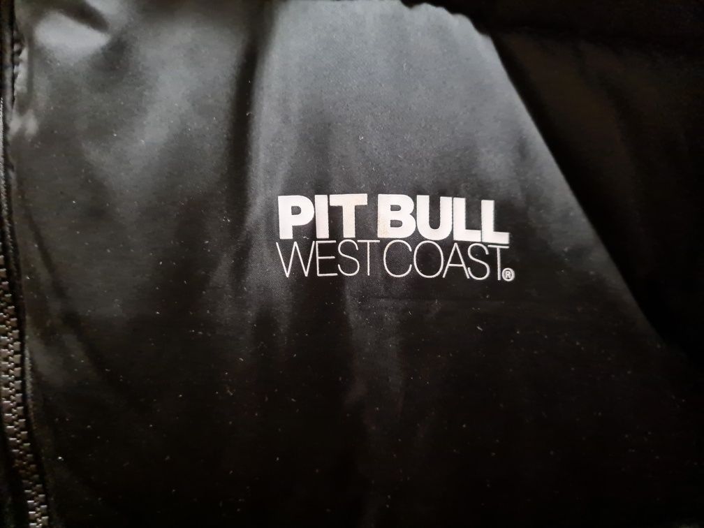 Pitbull kurtka zimowa z kapturem czarna XXXL