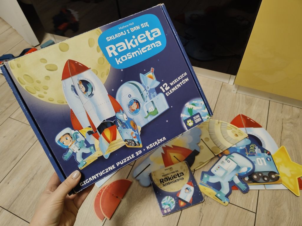 Puzzle 3D przestrzenne rakieta kosmos planety