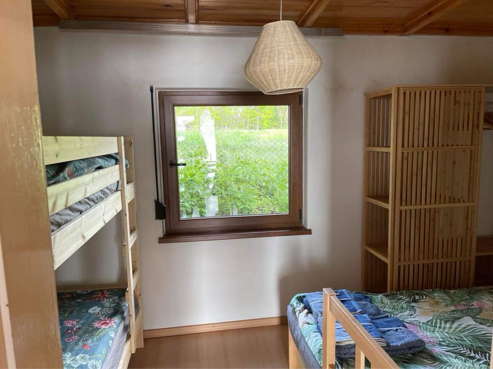 Domek letniskowy nad jeziorem z prywatną plażą PROSZĘ CZYTAĆ OPIS