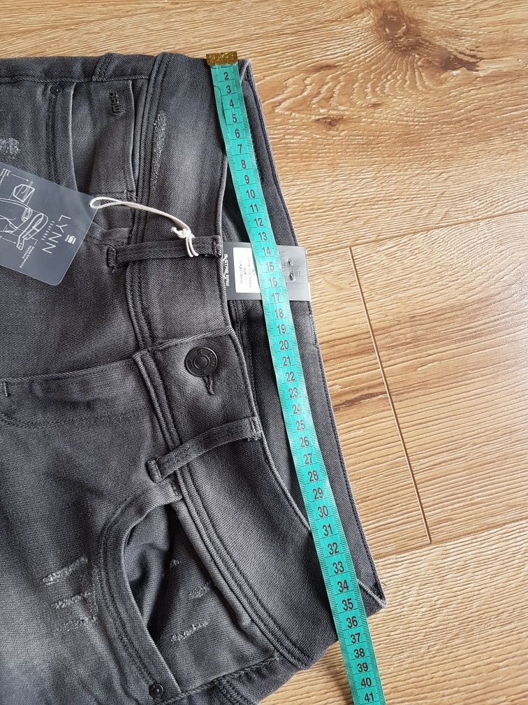 W29 L34 M G-Star RAW Lynn Skinny damskie spodnie jeansy dżinsy szare