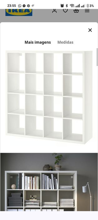 Urgente* Móvel  estante kallax IKEA de 16 "kubos" em bom estado