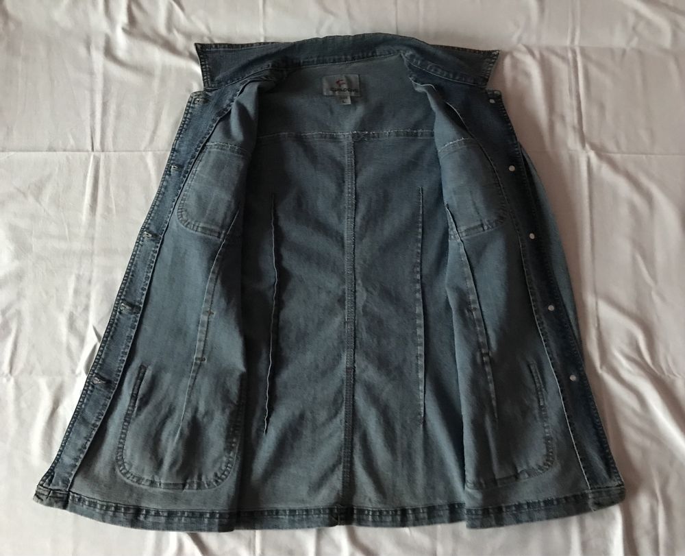 Женская джинсовая синяя кофта курточка, размер L