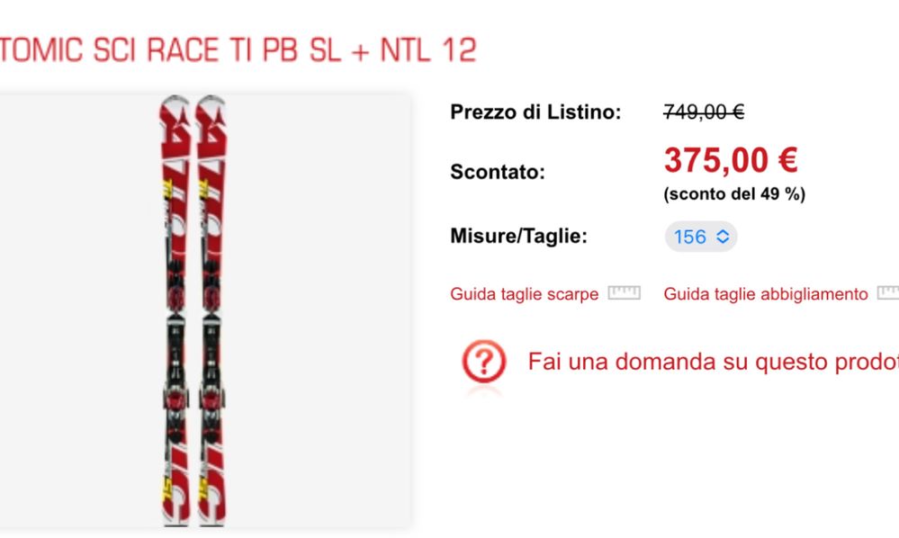 Narty atomic race sl 12