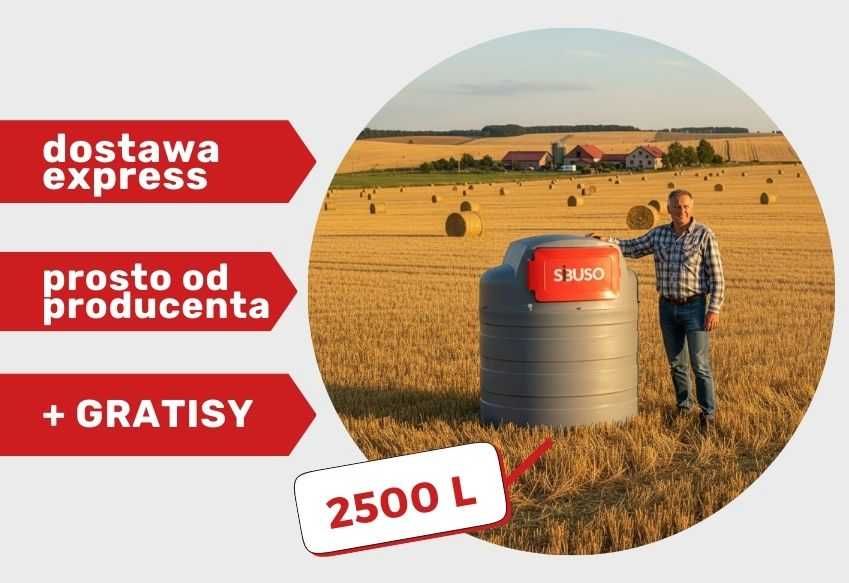 Zbiornik na olej napędowy do diesla do paliwa ON SIBUSO 2500L