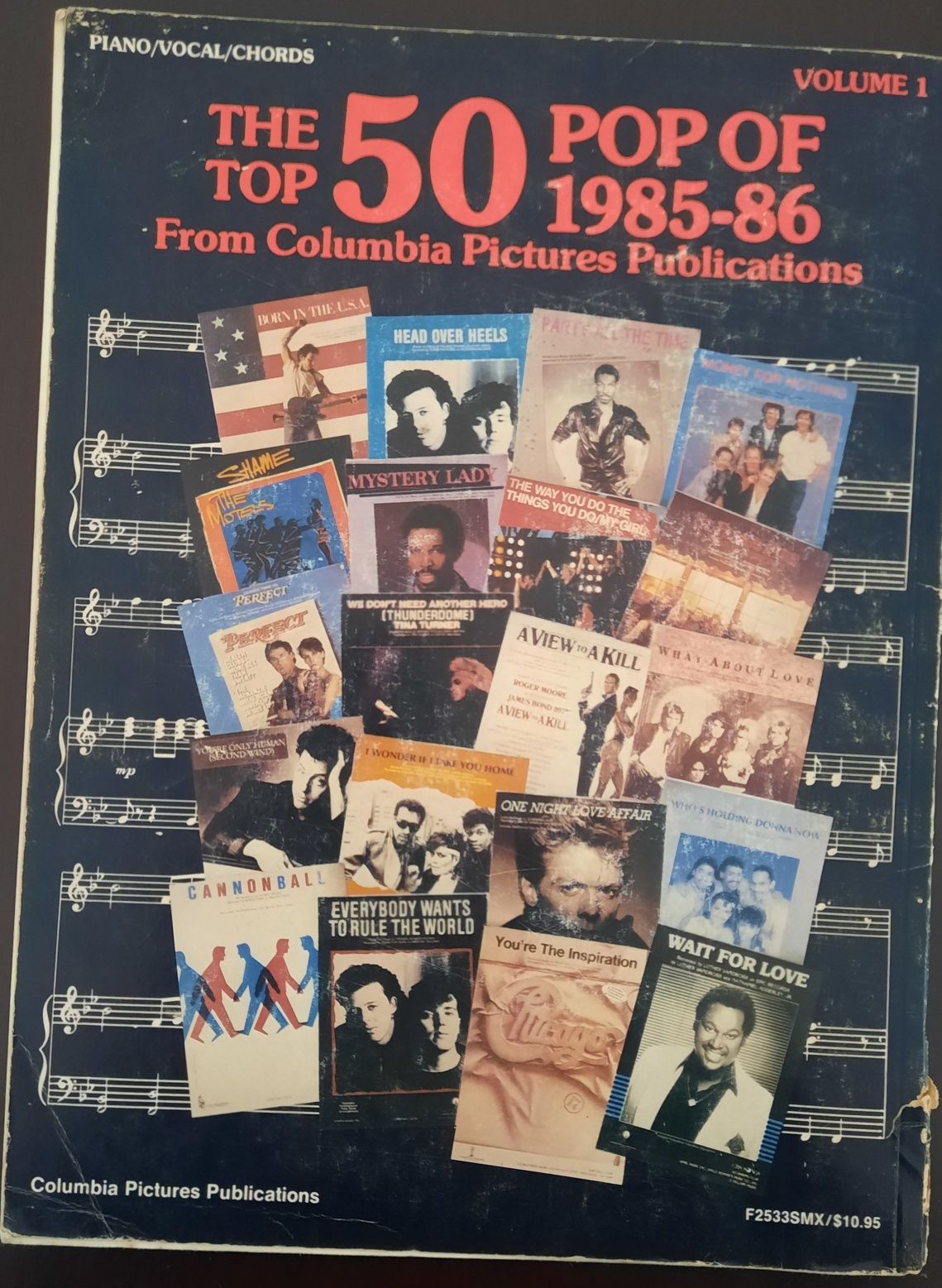 Livro de músicas pop rock ano 80-90