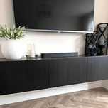 Szafka pod TV salon wisząca jak nowa 120 + 60 = 180 x 42 x 38cm Besta