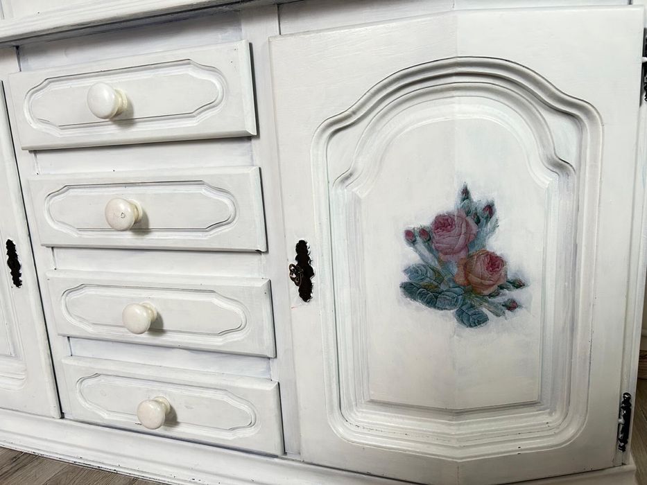 Zakor Flandern witryna komoda dębowa kredens szafa