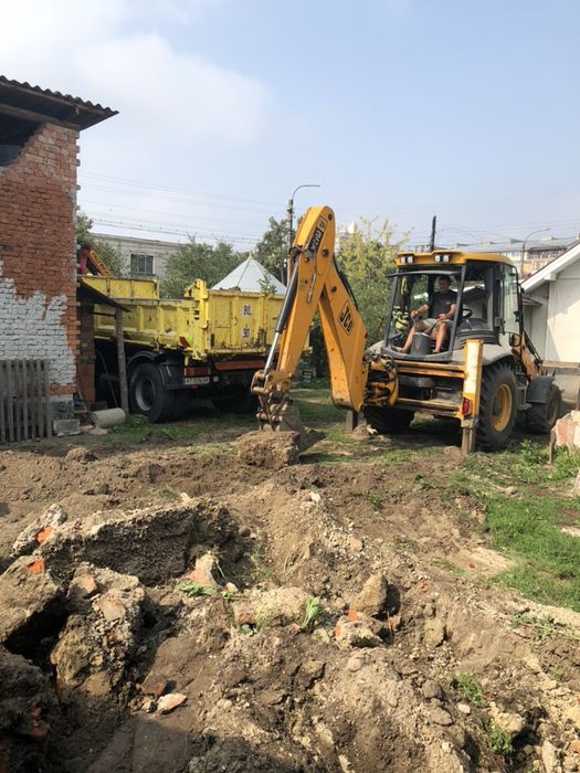 Вивіз будівельного сміття та інше,послуги екскаватора та самопогрузка.