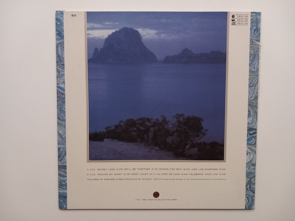 SANDRA  - INTO A SECRET LAND  - Album 12" - Winyl Euro Disco