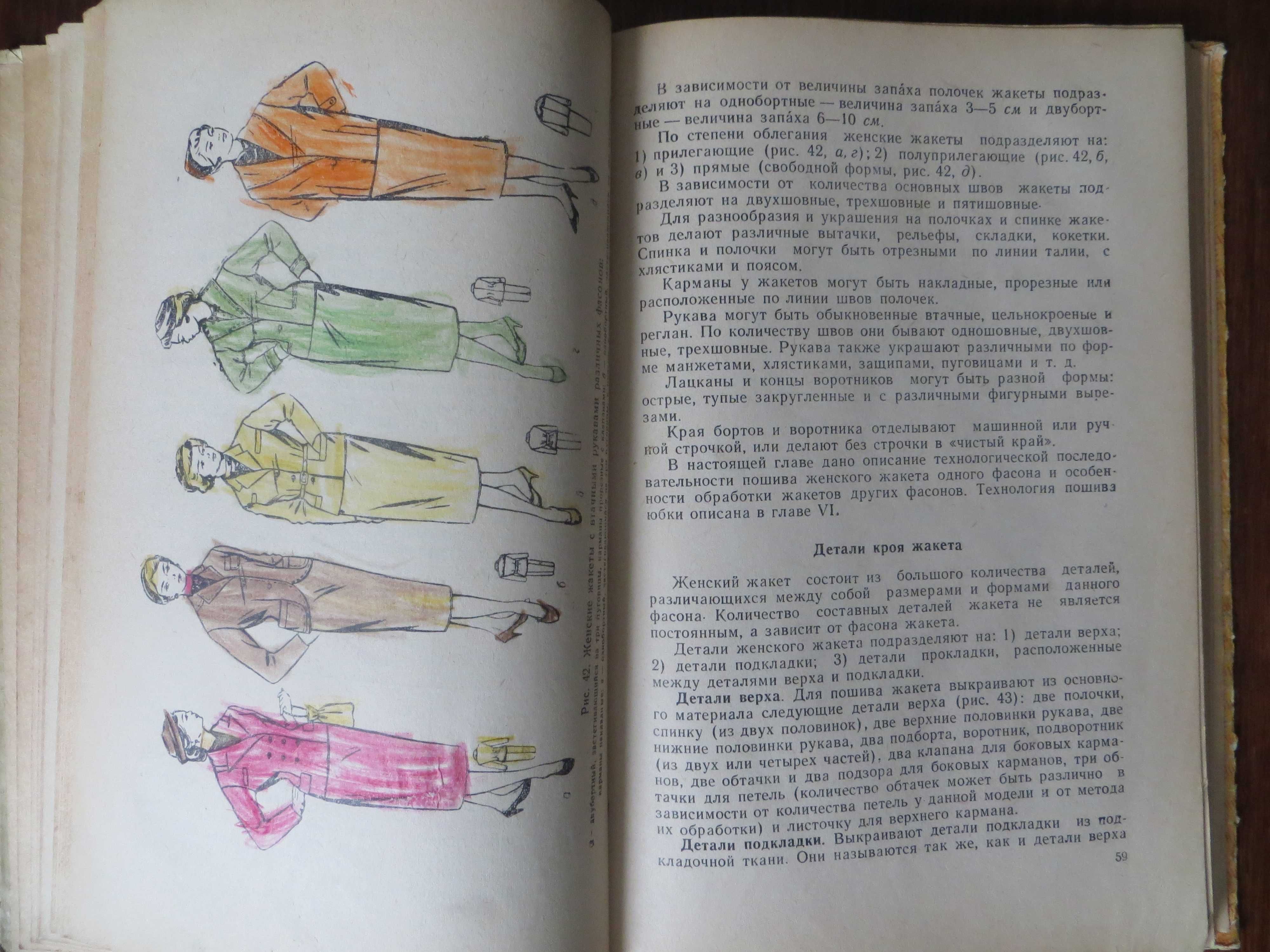 Швейное производство в СССР/Пошив женских костюмов/Книга-раритет 1960