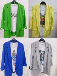 Conjuntos blazer + t-shirt varias cores