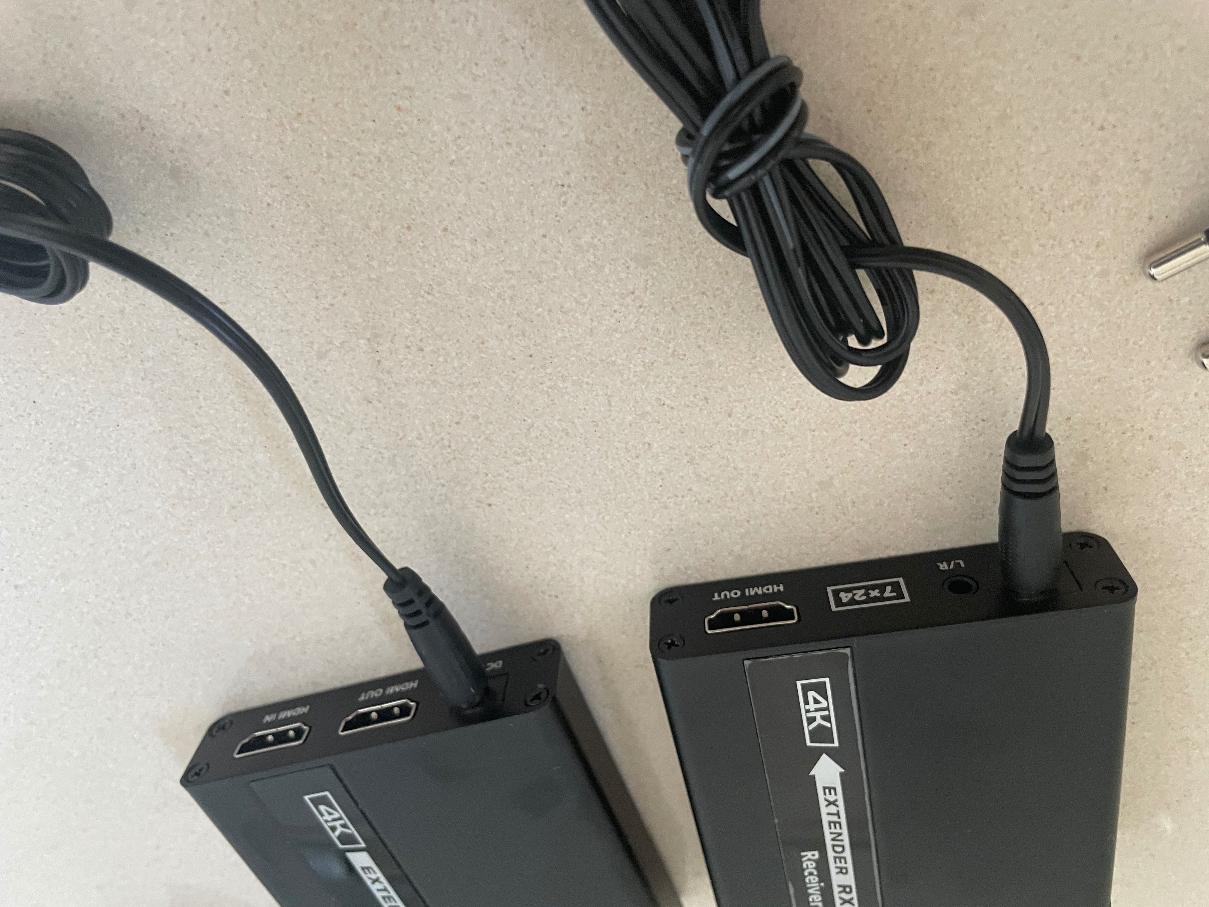 Konwerter sygnału 4K Extender RX Receiver Nowe 2 sztuki HDMI