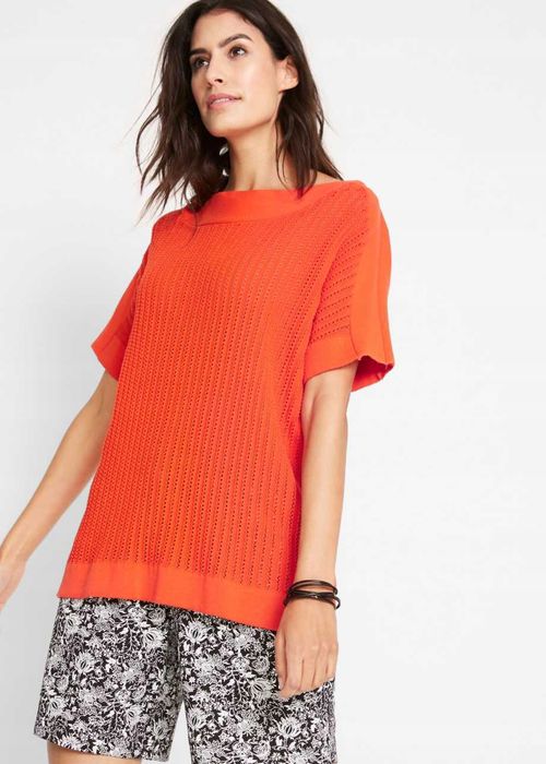 B.P.C bluzka pomarańczowa ażurowa ^40/42