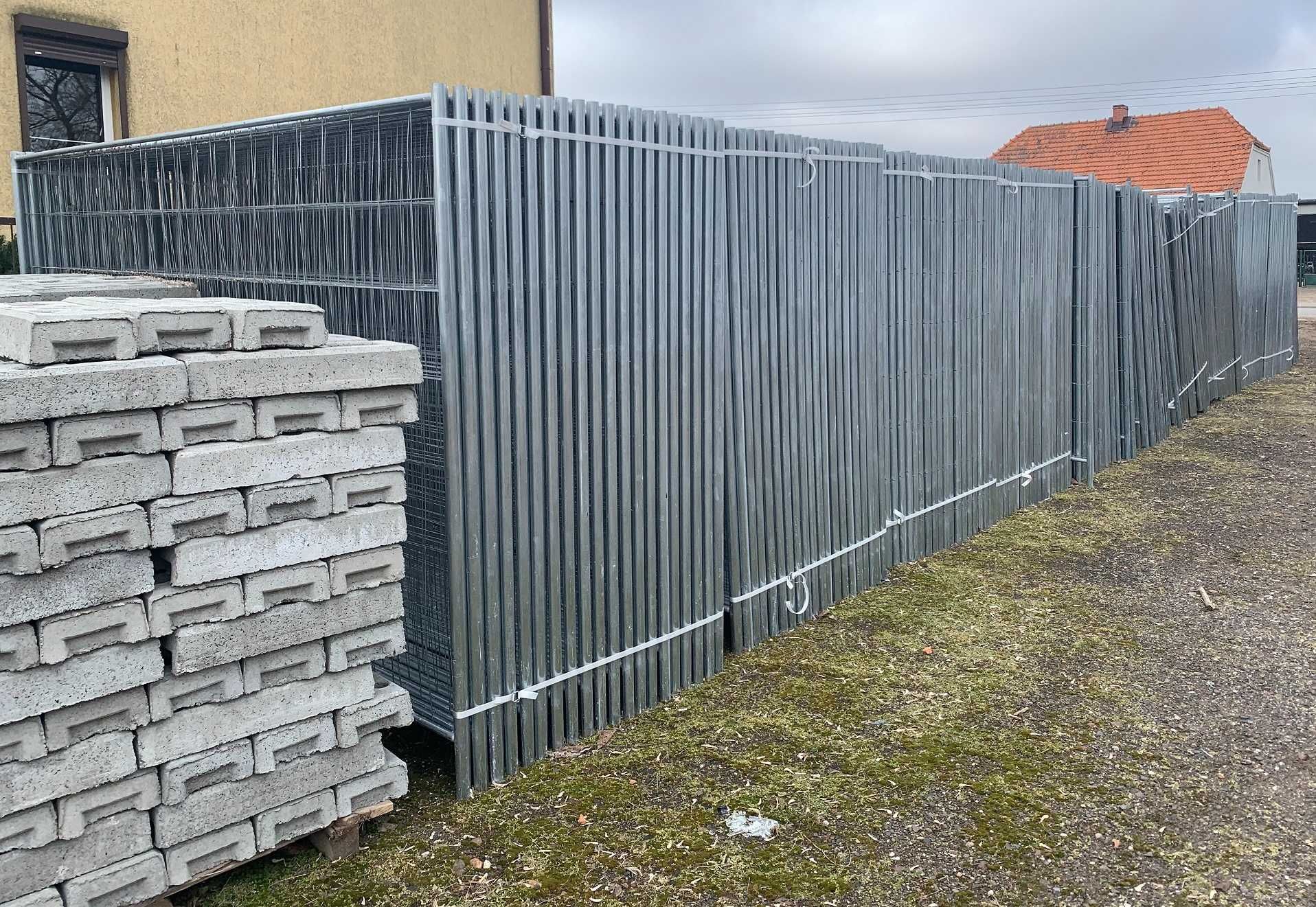 Ogrodzenie budowlane tymczasowe 3,5 x 2m 100szt 350mb ogrodzenia panel