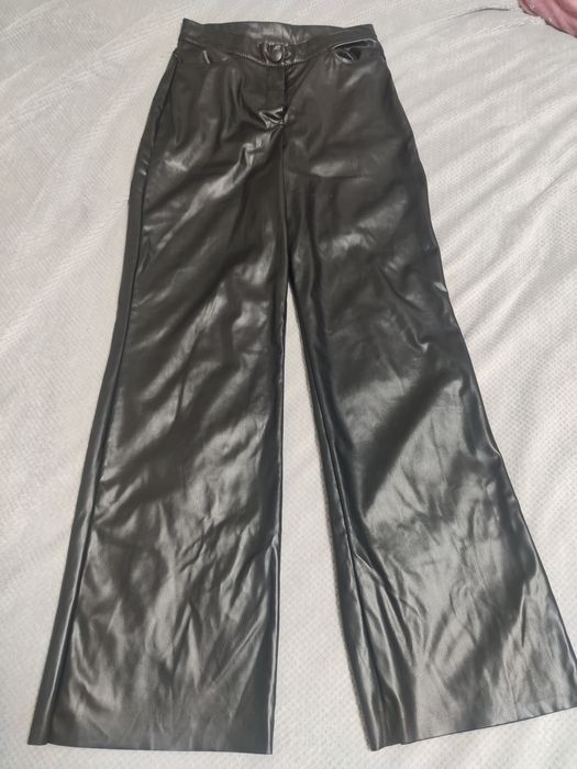 Штани палаццо з утеплювачем.