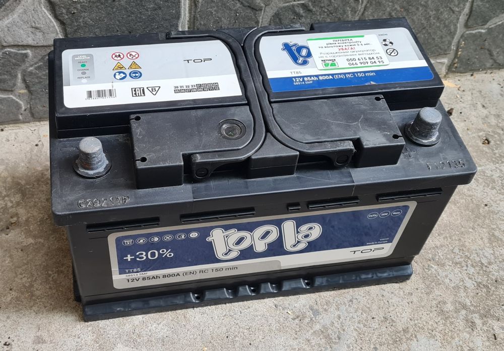 Акумулятор 12v 85ah 800A Topla акамулятор акб акума аккумулятор