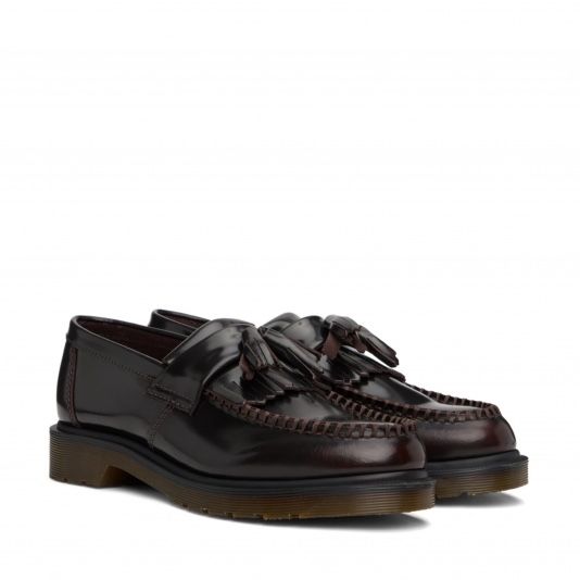DR. MARTENS Adrian Cherry Red Arcadia Мартинсы Вишневый Лоферы Туфли