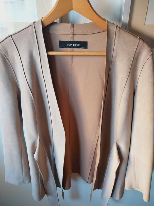 Blazer tipo camurça Zara S