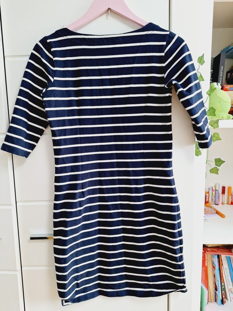 Sukienka premium Gant basic  S w paski marynarska