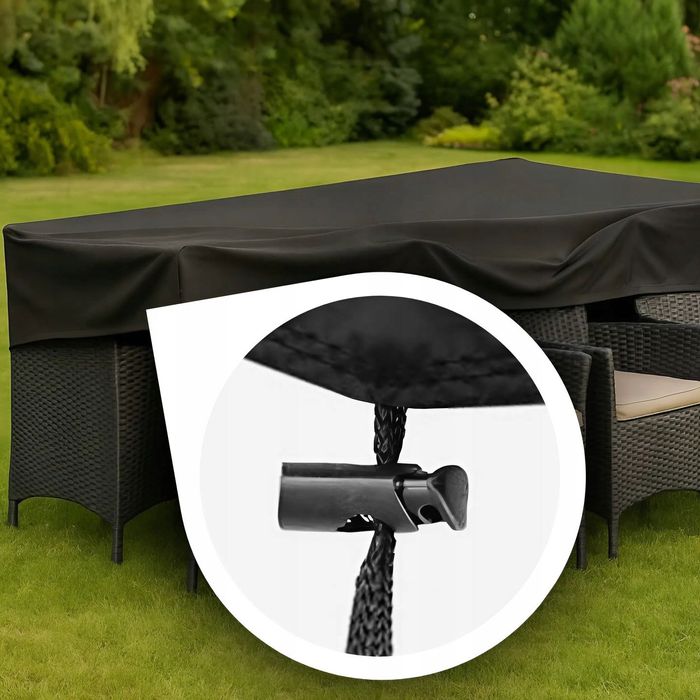 Pokrowiec Wodoodporny Na Meble Ogrodowe Mocny Wytrzymały 220x105x105cm